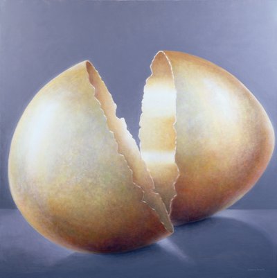 Cracked Bronze Age Egg by Lincoln Seligman